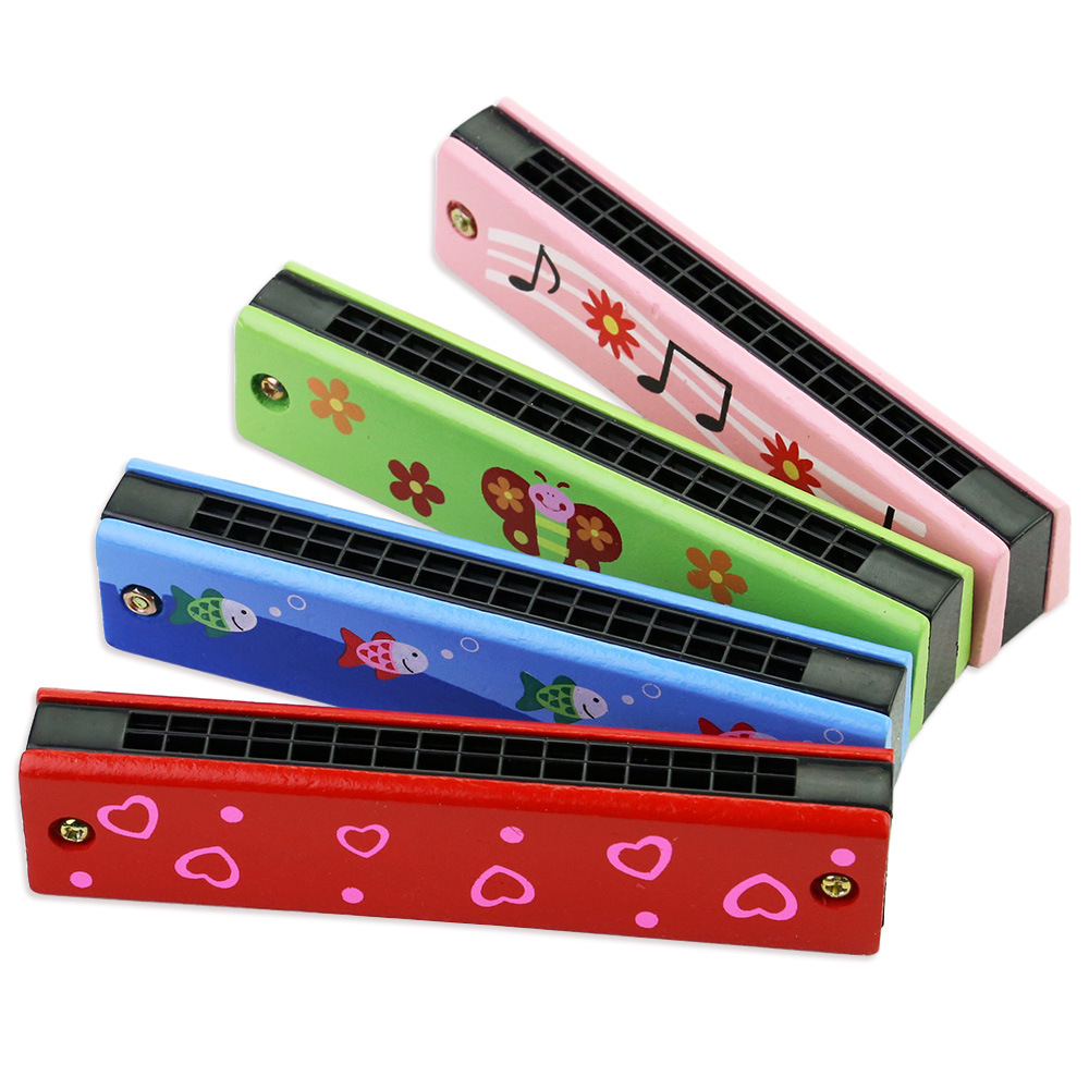 Musical Instrument That You Blow Into - Children's Harmonica, Wooden Musical Instrument Toy