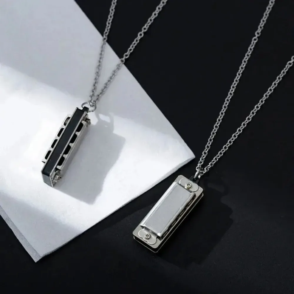 Musical Instrument That You Blow Into - Mini Harmonica Necklace Men and Women