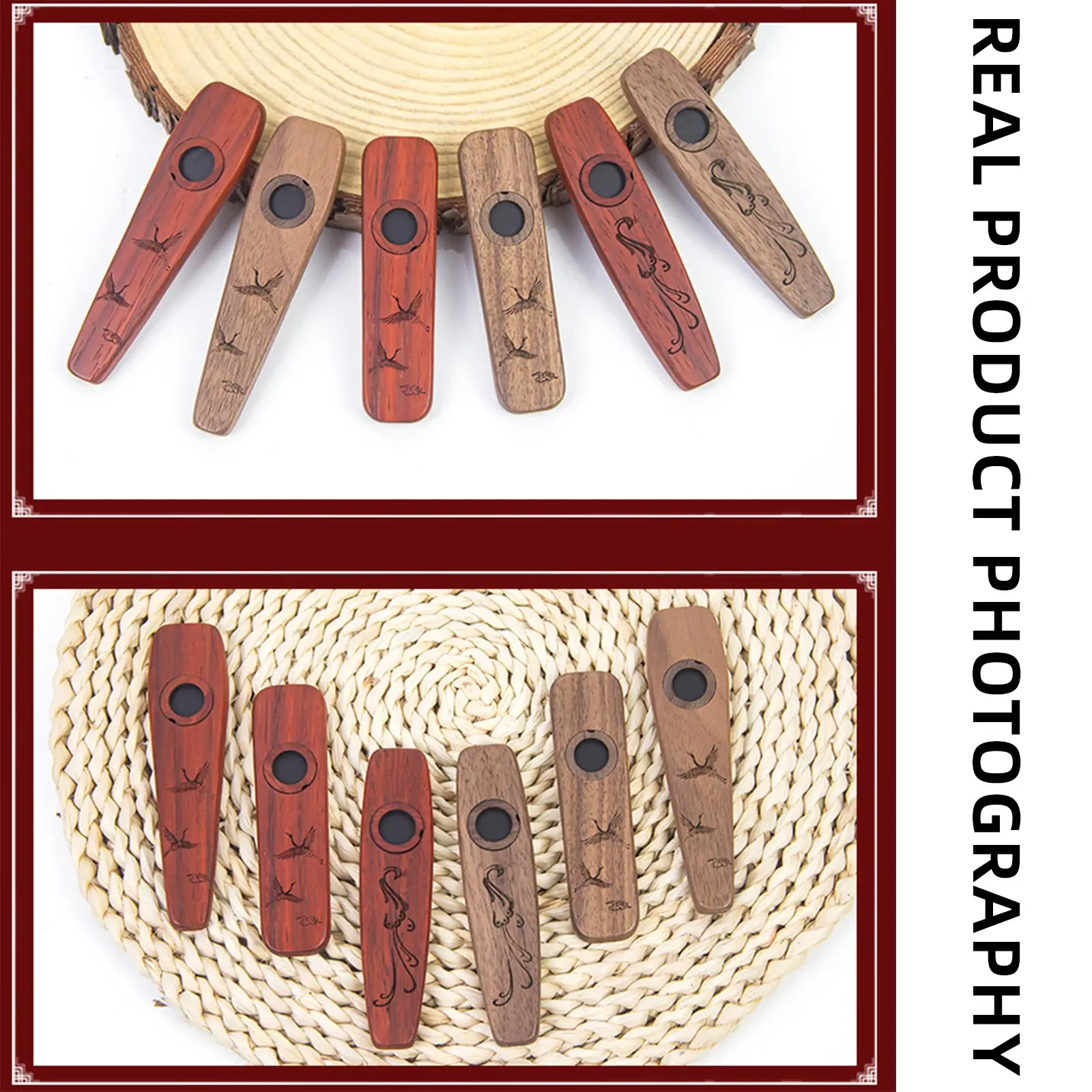 Musical Instrument Flute - 2025 New Wooden Kazoo Gift Set