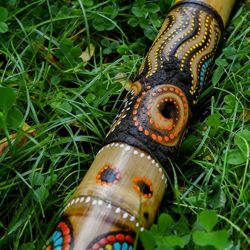 Teak Didgeridoo Painted 100/12 - Musical Instrument Didgeridoo 评论和价格