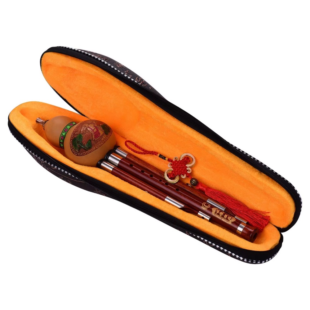 3-Tone C Key Hulusi Gourd Flut - Musical Instrument Flute 评论和价格