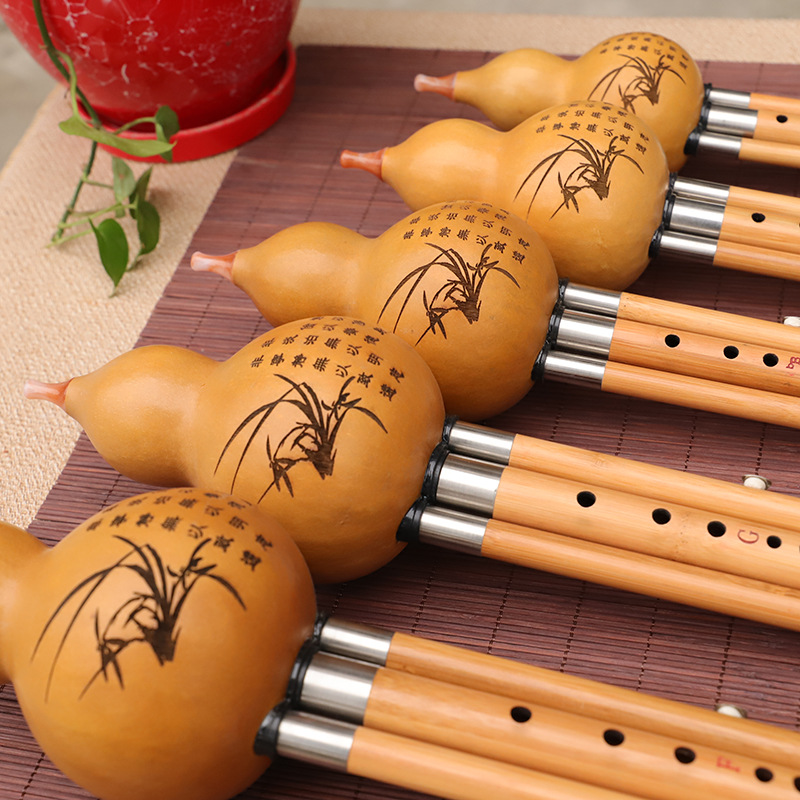Nanzhu Gourd Silk Musical Inst - Musical Instrument That You Blow Into 评论和价格