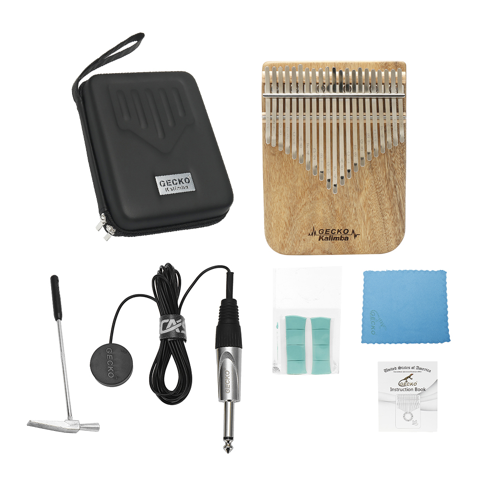 GECKO Kalimba 21-Key Camphor W - Musical Instrument Kalimba 评论和价格