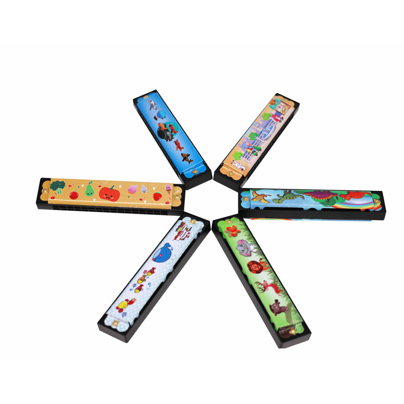 Children's Harmonica, Wooden M - Musical Instrument That You Blow Into 评论和价格