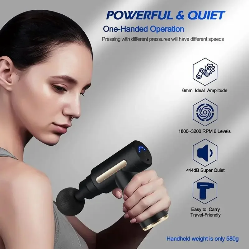 Portable Fascial Massage Gun E - Vibraslap Percussion 评论和价格