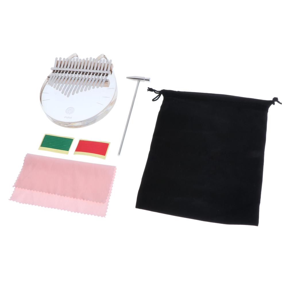Kalimba 17 Key Acrylic Transpa - Musical Instrument Kalimba 评论和价格