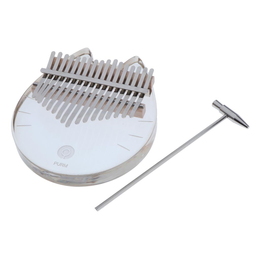 Kalimba 17 Key Acrylic Transpa - Musical Instrument Kalimba 评论和价格