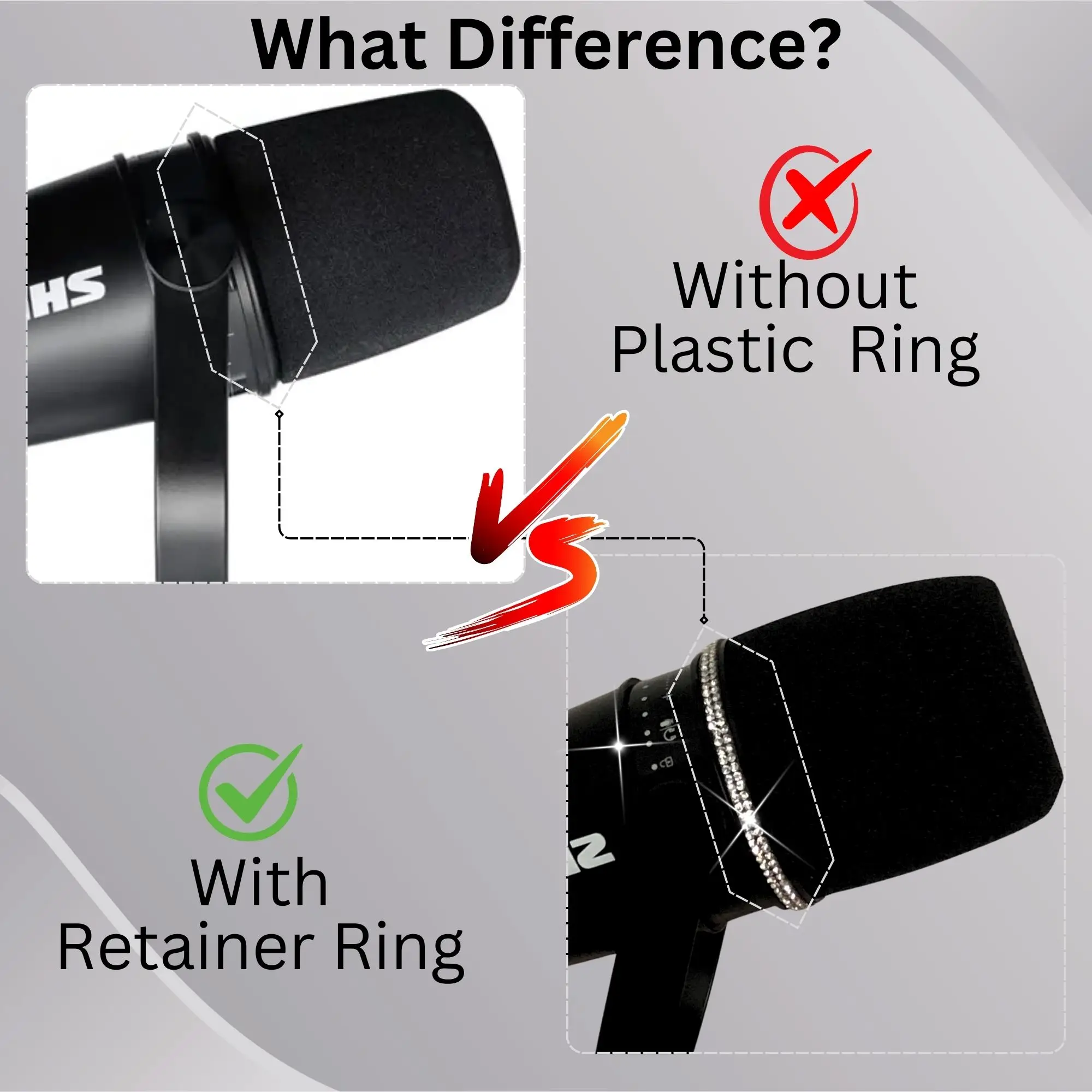 Sparkly MV7 Foam Pop Filter fo - Shure Mic Mv7 评论和价格